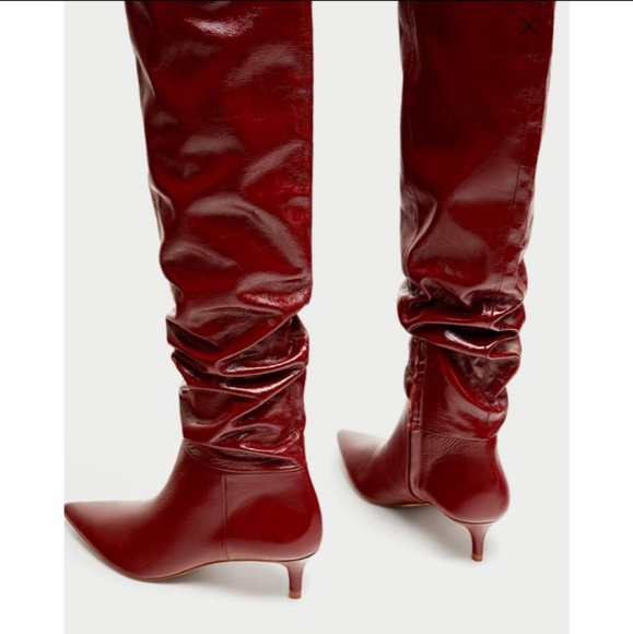 boots rouge zara